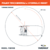 YardMax YD8105 Power Trackbarrow with Hydraulic Assist